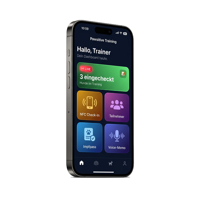 PfotenPass App Dashboard auf einem iPhone